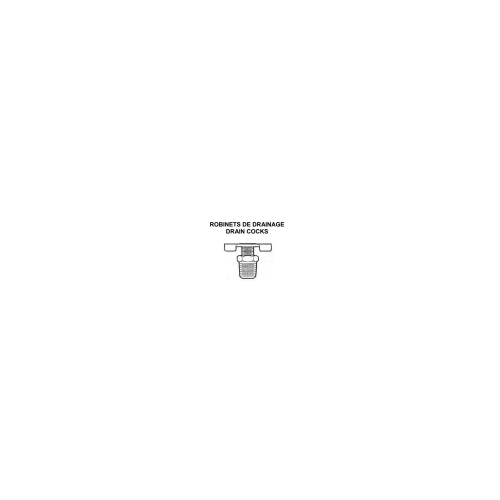741-830 (BISMAR) ROBINET DE DRAINAGE 3/8 PO MPT