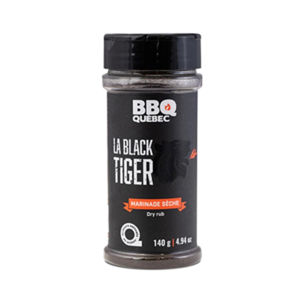 QC0048 (BBQ QUÉBEC) MARINADE SÈCHE BLACK TIGER 140 G