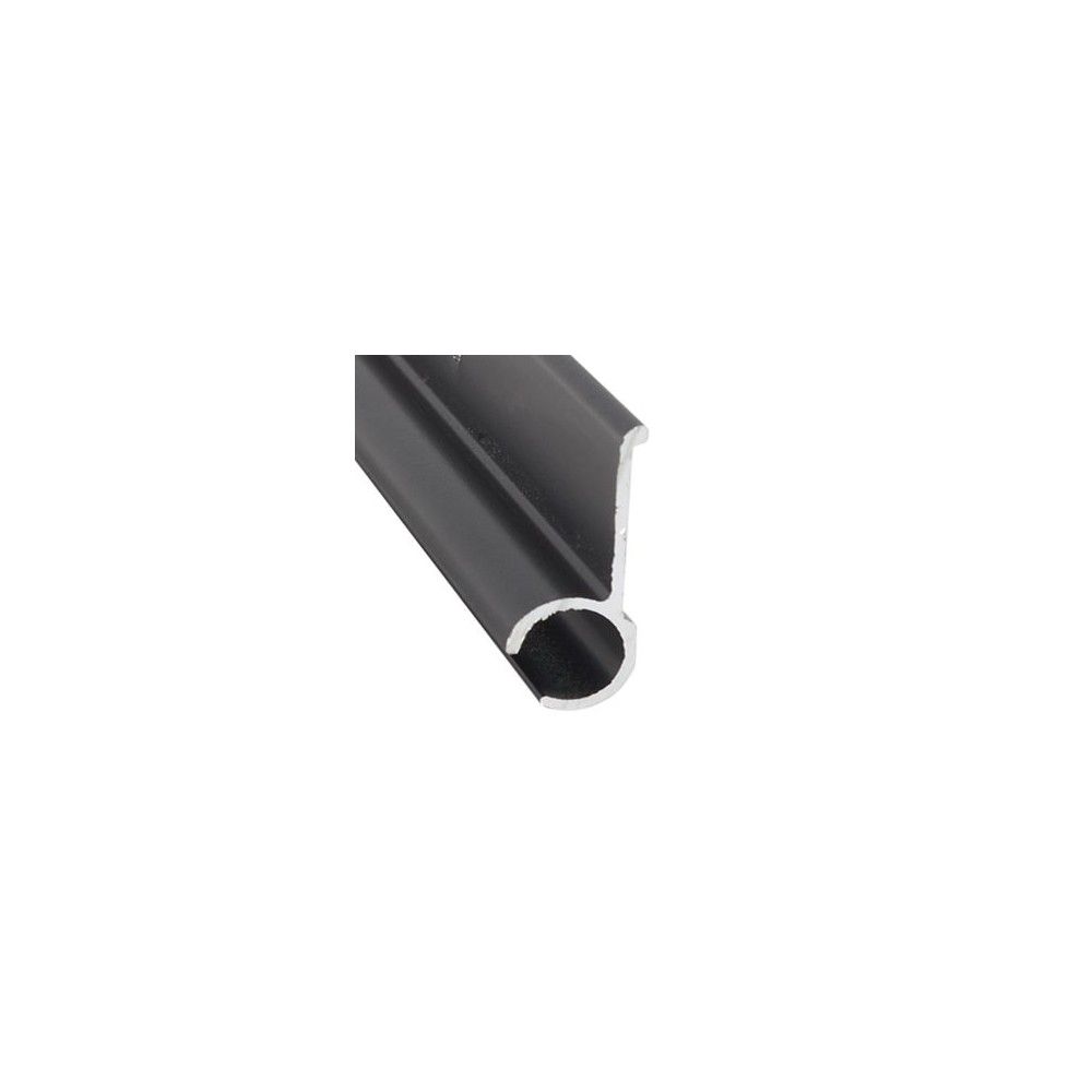 021-50802-16 (AP PRODUCTS) RAIL D’AUVENT STANDARD 16 PI NOIR SANS INSERT