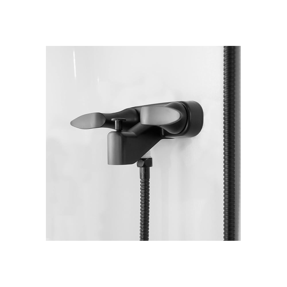 (DURA) ROBINET DE BAIN, 4PO, NOIR MAT