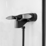 (DURA) ROBINET DE BAIN, 4PO, NOIR MAT