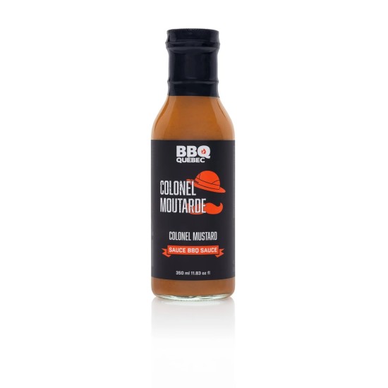 QC0206 (BBQ QUÉBEC) SAUCE BBQ COLONEL MOUTARDE 350 ML