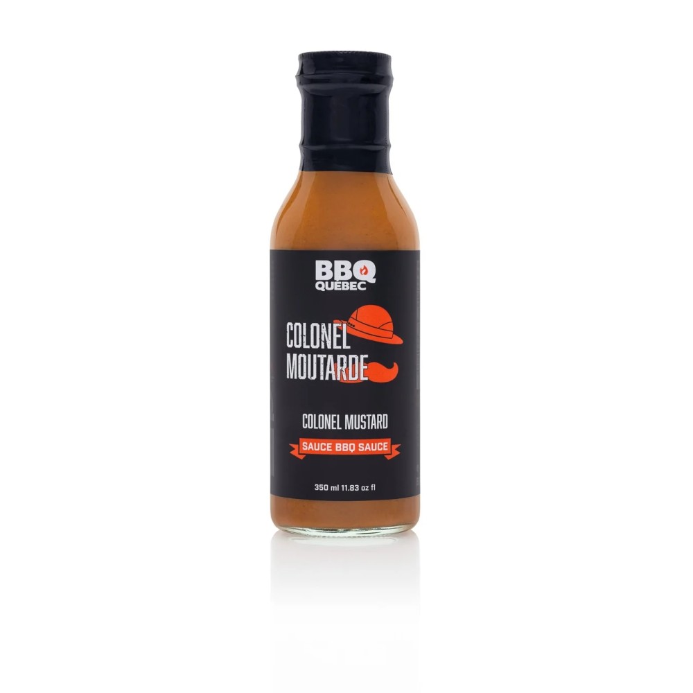 QC0206 (BBQ QUÉBEC) SAUCE BBQ COLONEL MOUTARDE 350 ML