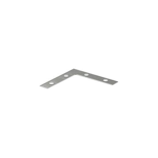 99X40B (RELIABLE) ZINC-PLATED STEEL FLAT CORNER BRACE – 4 IN X 3/4 IN