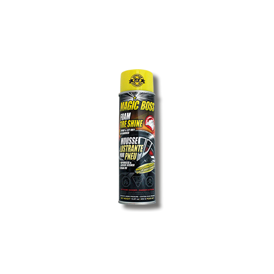 2250 (MAGIC BOSS) MOUSSE LUSTRANTE POUR PNEUS – 453 G
