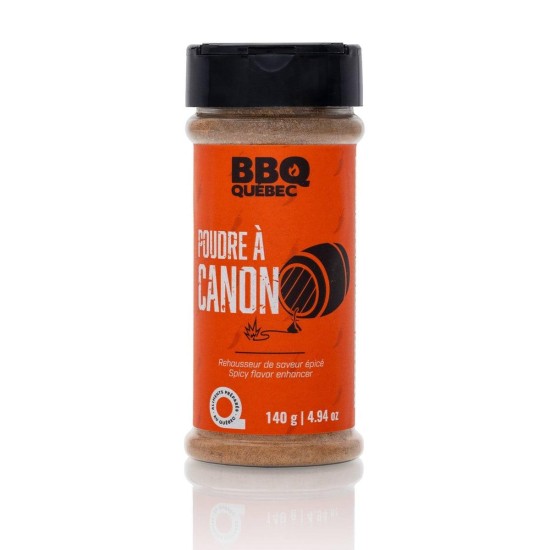 QC0049 (BBQ QUÉBEC) REHAUSSEUR DE SAVEUR ÉPICÉ POUDRE À CANON