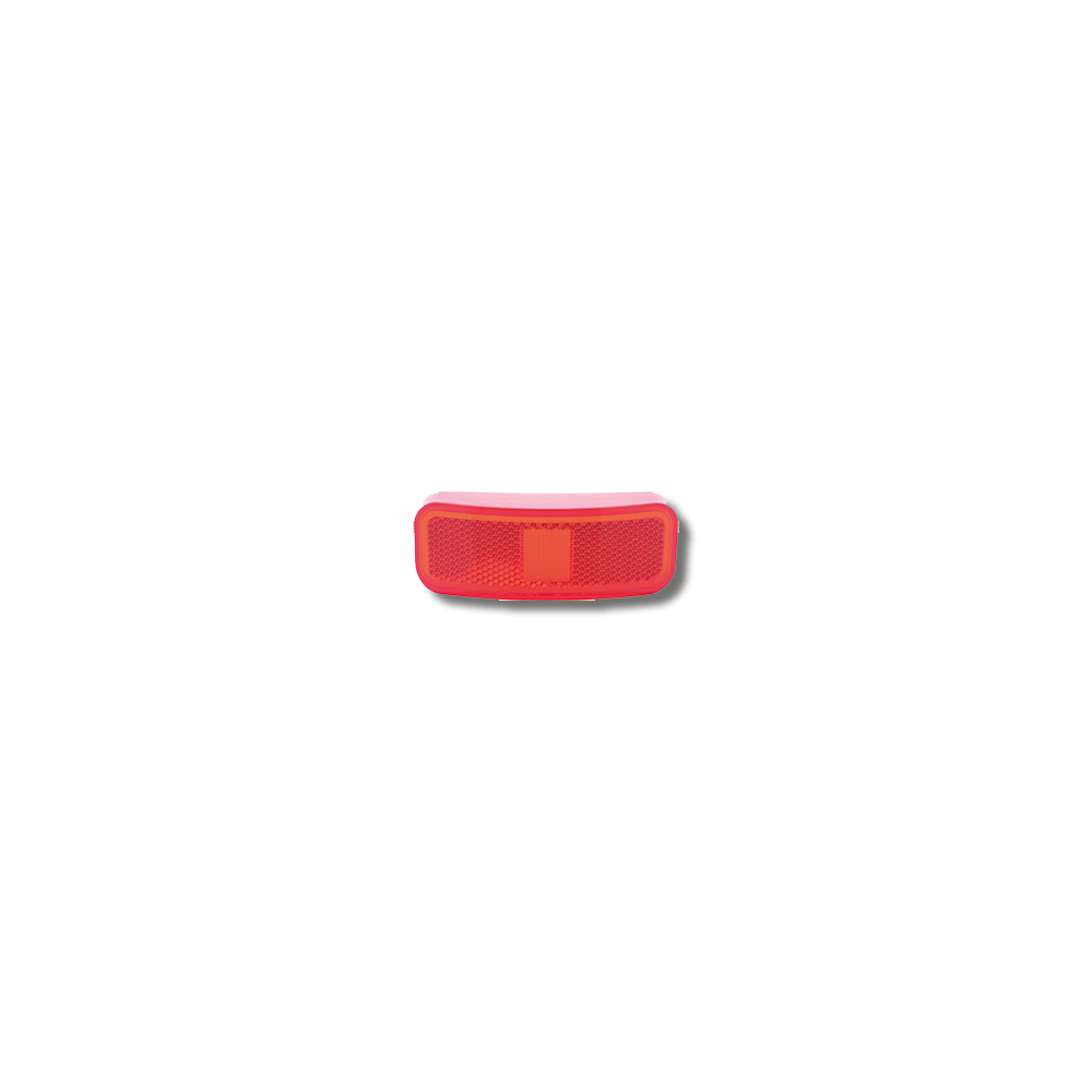 A44RBP (OPTRONICS) LENTILLE ROUGE DE FEU DE POSITION RECTANGULAIRE
