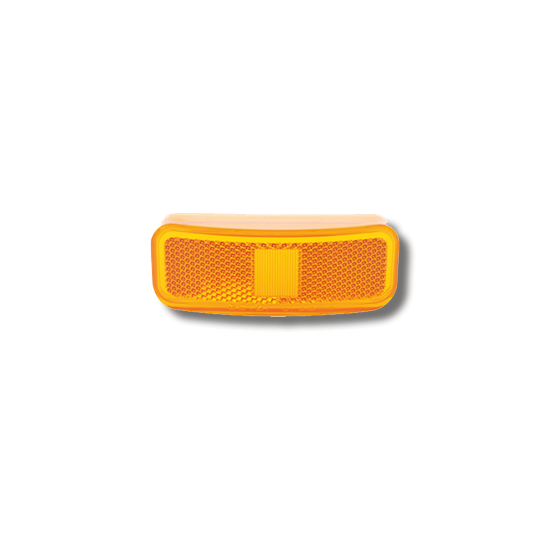 A44ABP (OPTRONICS) LENTILLE AMBRE DE FEU DE POSITION LATÉRAL OVAL