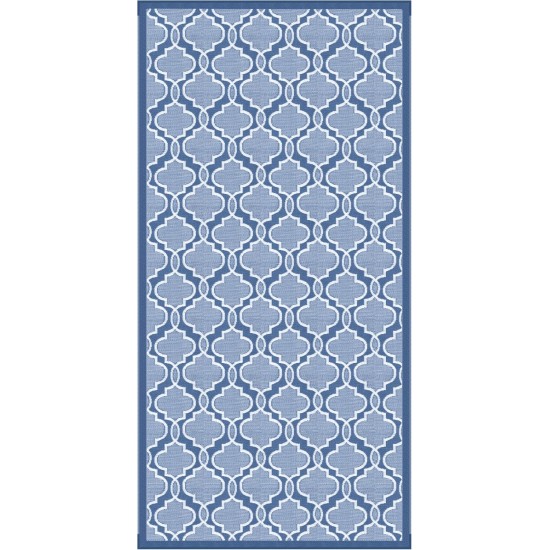 2021028031 (LIPPERT) TAPIS DE SOL RÉVERSIBLE 8 PI X 16 PI BLEU