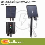 53025 (FAULKNER) TAPIS DE SOL AVEC ÉCLAIRAGE DEL SOLAIRE 9 PI X 18 PI NOIR/GRIS RÉVERSIBLE