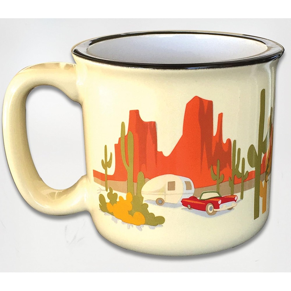 CC-004Y (CAMP CASUAL) COFFEE MUG DESERT DREAMIN'DESIGN 15OZ