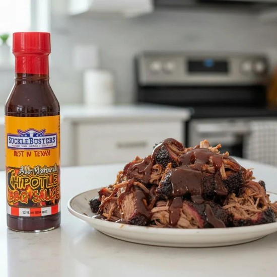 SBBQ060 (SUCKLEBUSTERS) SAUCE BBQ CHIPOTLE 12 OZ