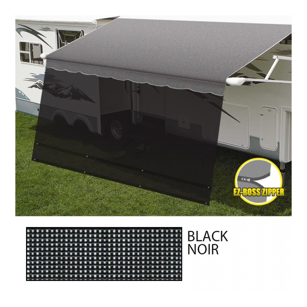31808B (BOSS SHADOW) PARE-SOLEIL 8 PI X 8 PI NOIR POUR AUVENT DE VR