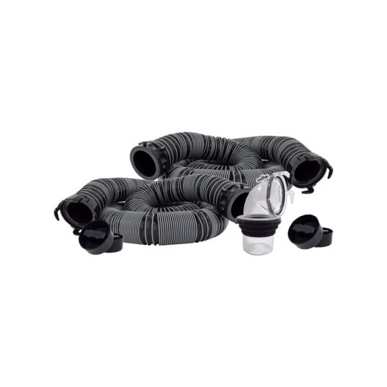 D04-0675 (VALTERRA) SILVERBACK 20' RV SEWER HOSE KIT WITH 90° UNIVERSAL ADAPTER