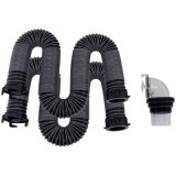 D04-0675 (VALTERRA) ENSEMBLE DE TUYAU D'ÉVACUATION SILVERBACK 20 PI AVEC ADAPTATEUR UNIVERSEL 90°