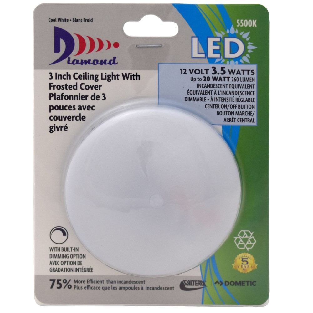 (VALTERRA) CEILING LIGHT SLIMELINE 3IN
