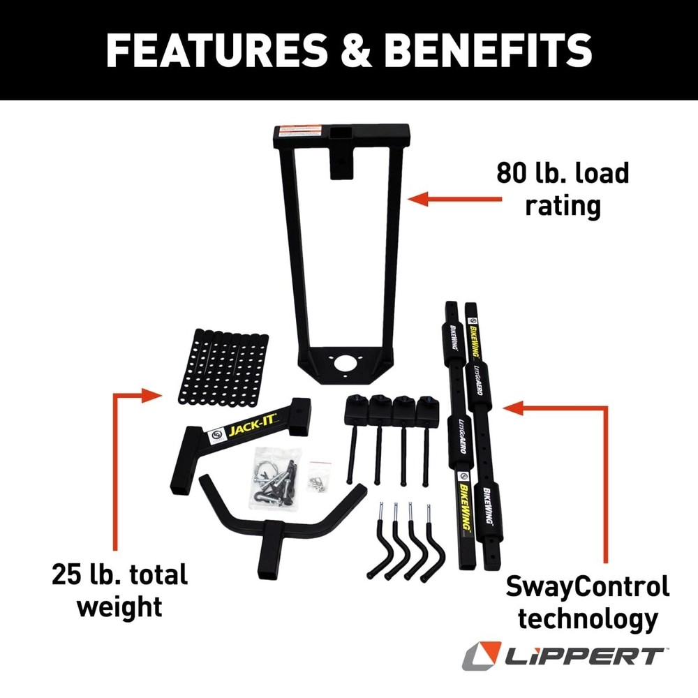 429756 (LIPPERT) JACK-IT DOUBLE BIKE CARRIER SYSTEM