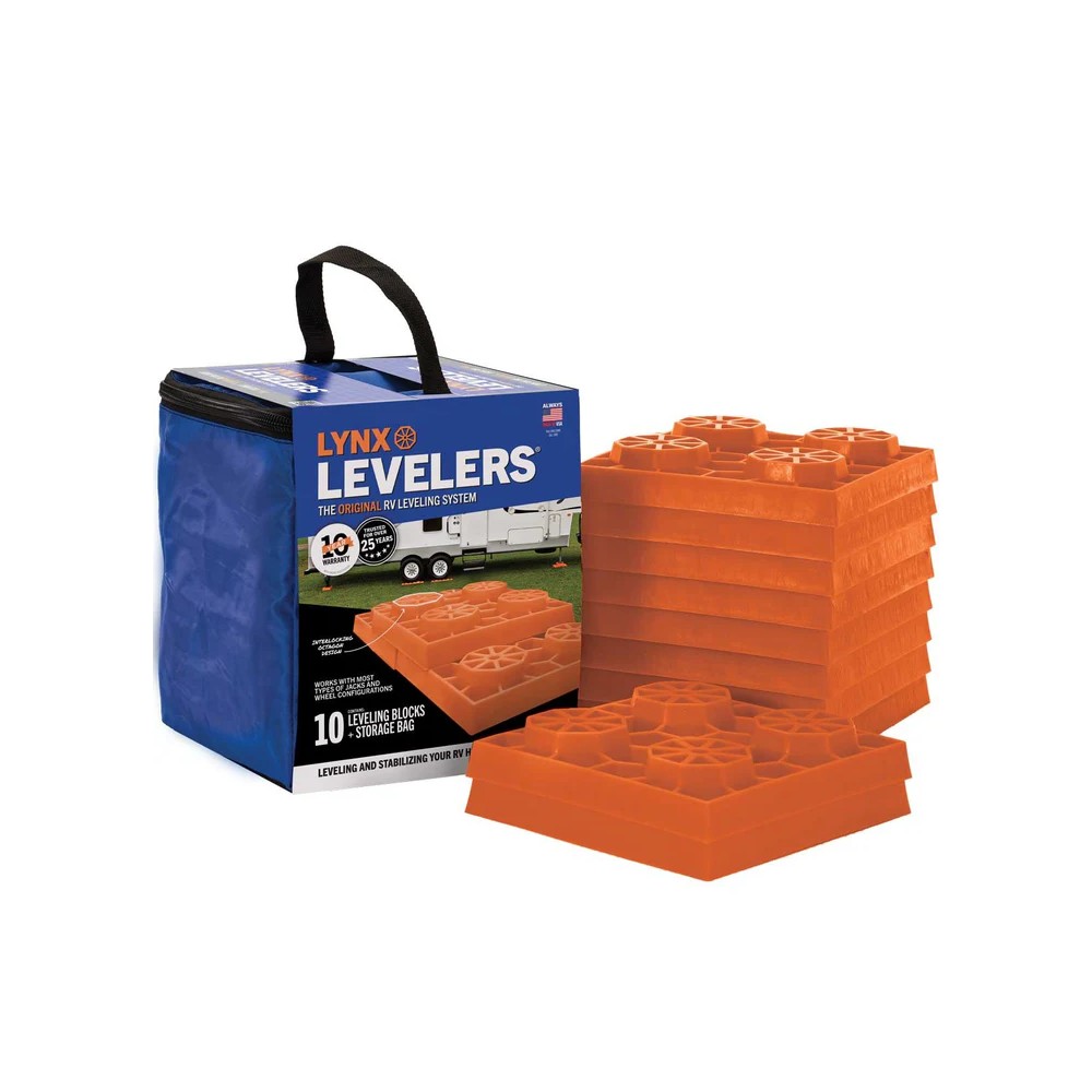 00015 (TRI-LYNX) LYNX LEVELERS RV LEVELING BLOCKS – 10 PACK