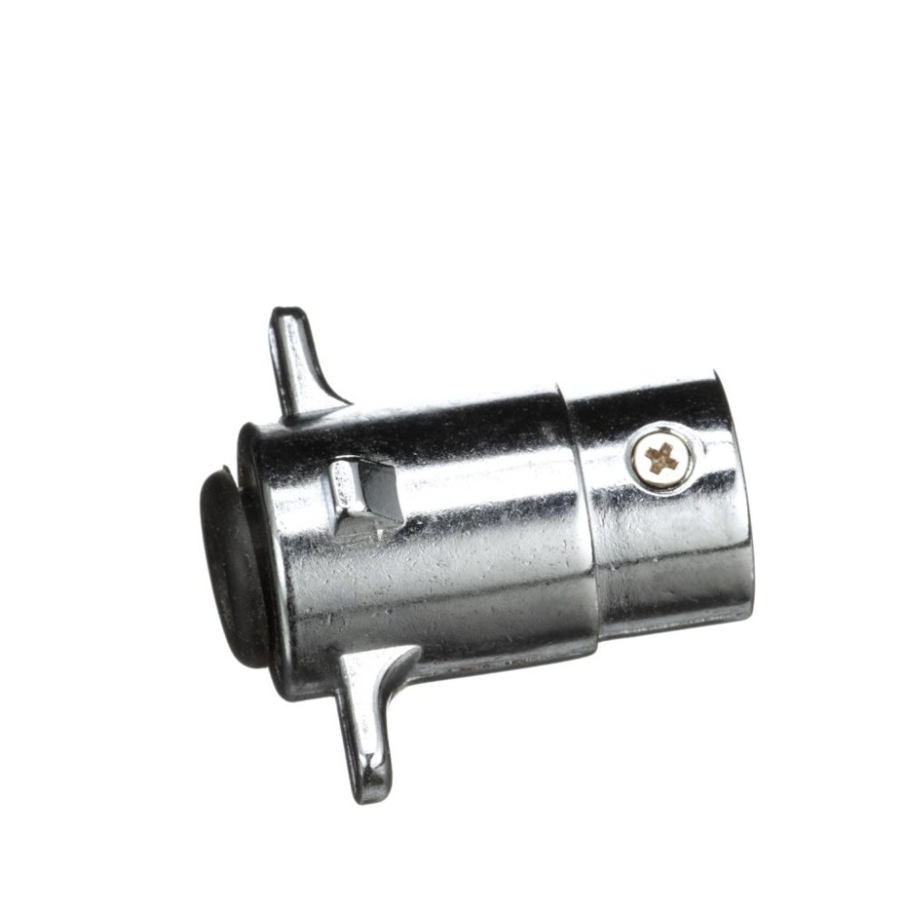 4P-102V (POLLAK) 4-POLE ROUND TRAILER END CONNECTOR – CHROME PLATED