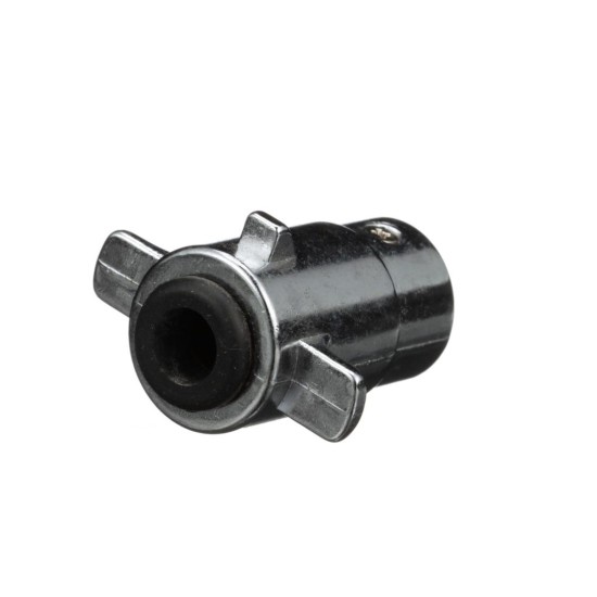 4P-102V (POLLAK) 4-POLE ROUND TRAILER END CONNECTOR – CHROME PLATED