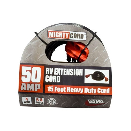 A10-5015EH (VALTERRA) CÂBLE D’EXTENSION ÉLECTRIQUE POUR VR, 50 A, 15 PI