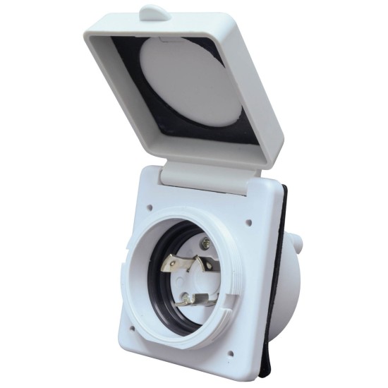A10-30INVP (VALTERRA) ENTRÉE D’ALIMENTATION ÉLECTRIQUE POUR VR, 30 A, BLANCHE