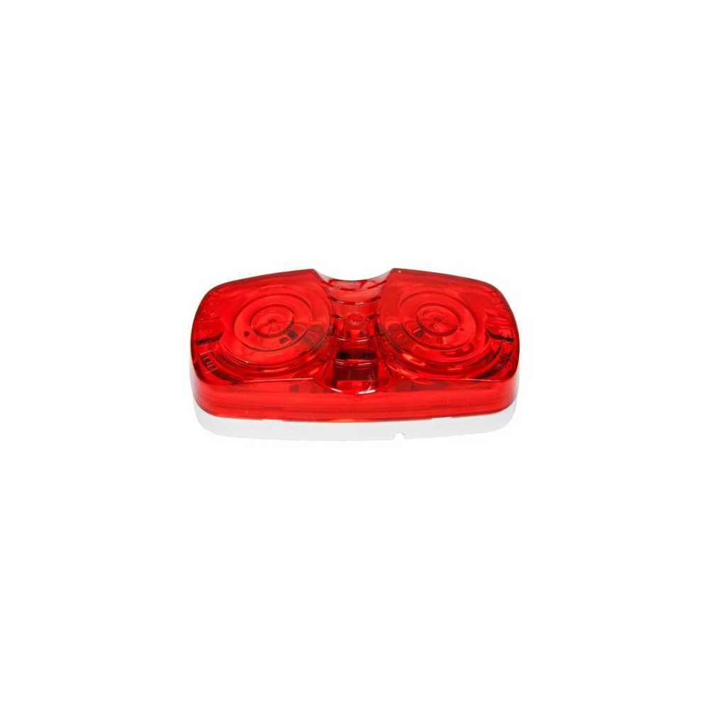 V138R (PETERSON) FEU DE GABARIT RECTANGULAIRE ROUGE À DOUBLE OPTIQUE