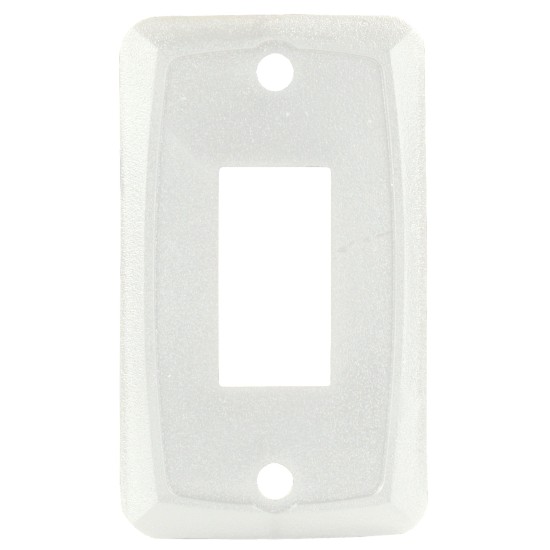 12845 (JR PRODUCTS) PLAQUE MURALE BLANCHE POUR INTERRUPTEUR SIMPLE DE VR