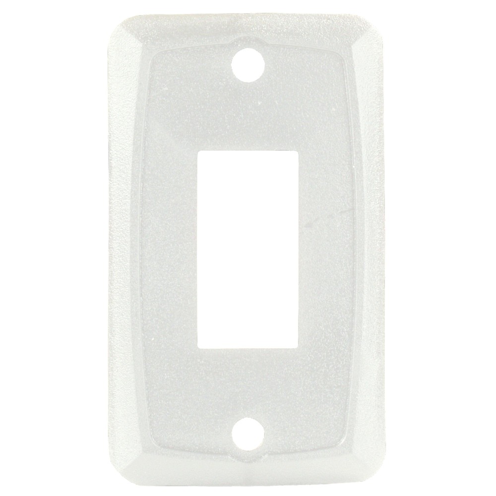12845 (JR PRODUCTS) PLAQUE MURALE BLANCHE POUR INTERRUPTEUR SIMPLE DE VR