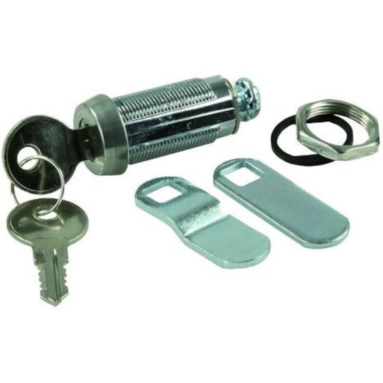 00185 (JR PRODUCTS) CYLINDRE DE SERRURE POUR COMPARTIMENT, 1 3/8 PO, CLÉ J236