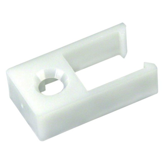 81385 (JR PRODUCTS) BUTÉE D’EXTRÉMITÉ BLANCHE POUR RAIL DE RIDEAU DE FENÊTRE