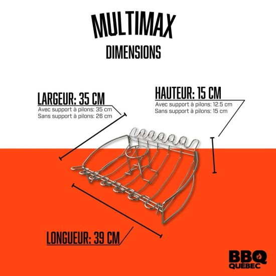 DD1196 (BBQ QUÉBEC) SUPPORT MULTIMAX MULTIFONCTIONNEL POUR BBQ