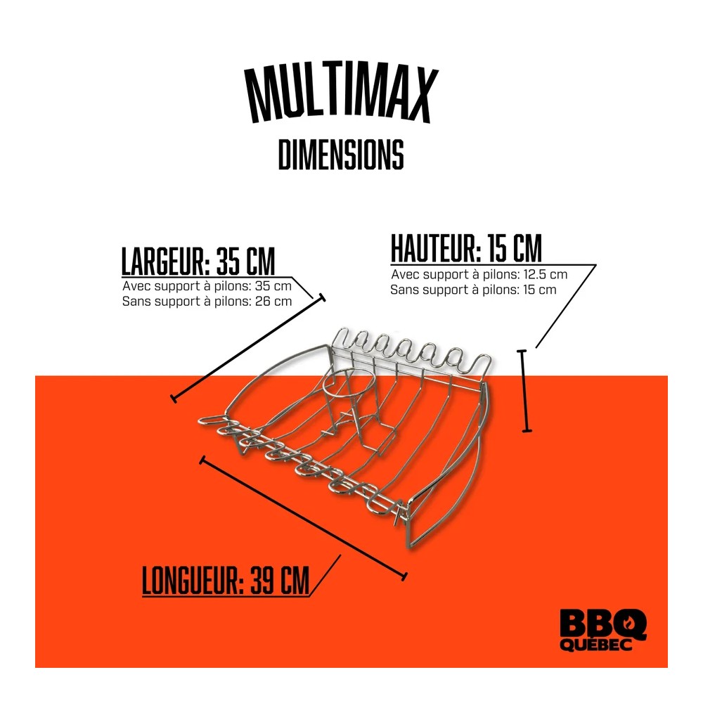 DD1196 (BBQ QUÉBEC) SUPPORT MULTIMAX MULTIFONCTIONNEL POUR BBQ