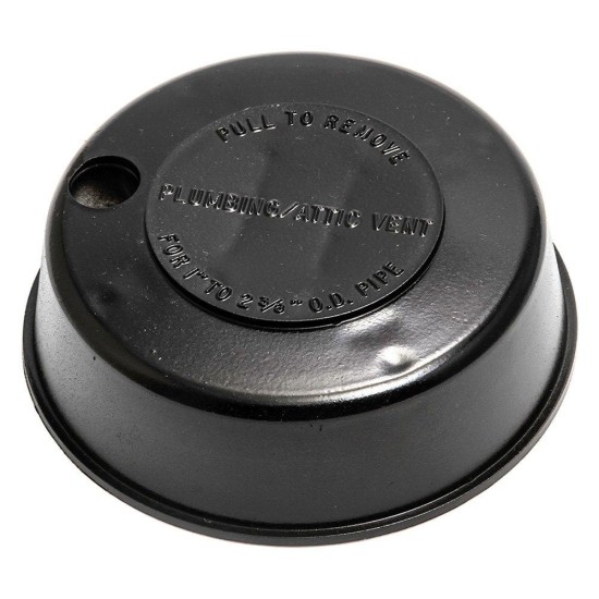 40137 (CAMCO) CAPUCHON D’ÉVENT DE PLOMBERIE POUR VR, NOIR