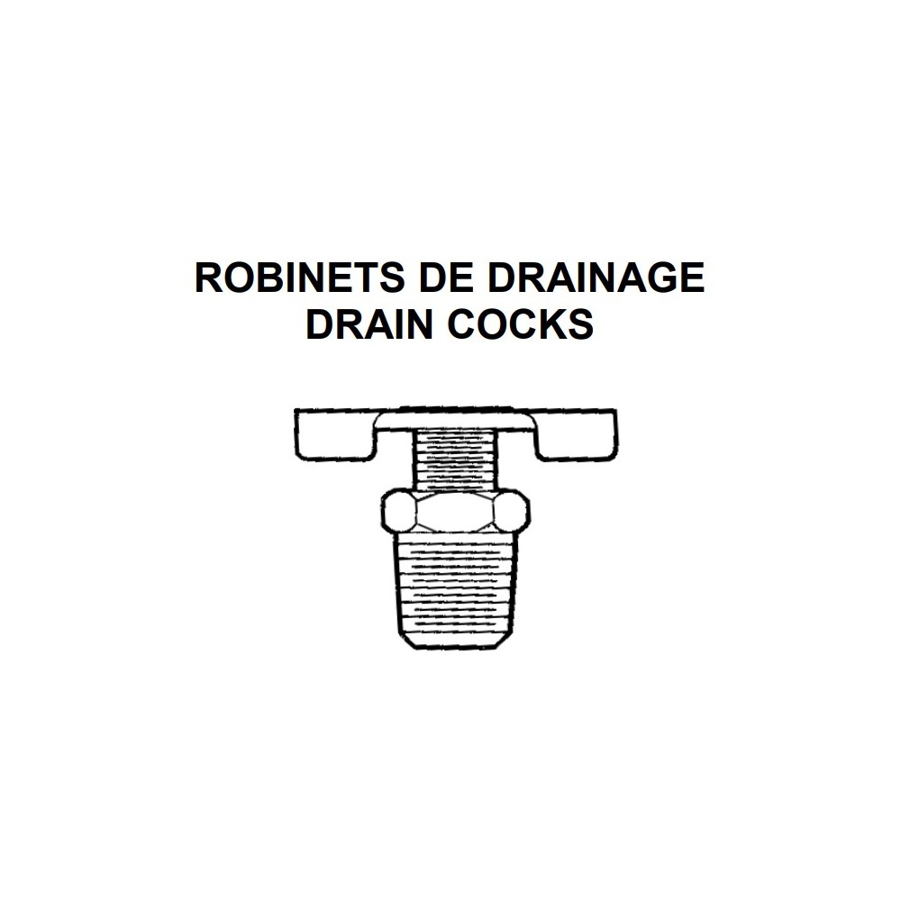 741-829 (BISMAR) ROBINET DE DRAINAGE 1/4 PO MPT