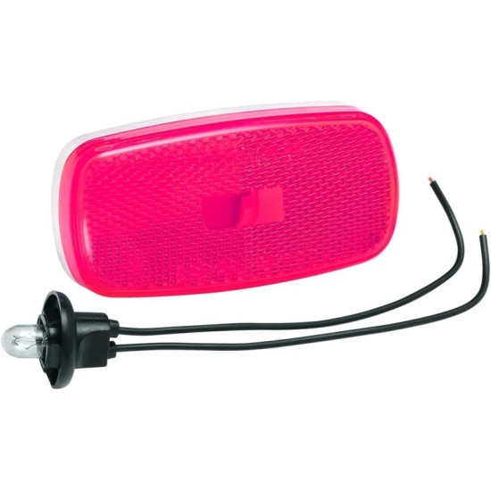 34-59-001 (BARGMAN) LUMIÈRE DE GABARIT ROUGE 59 AVEC BASE BLANCHE