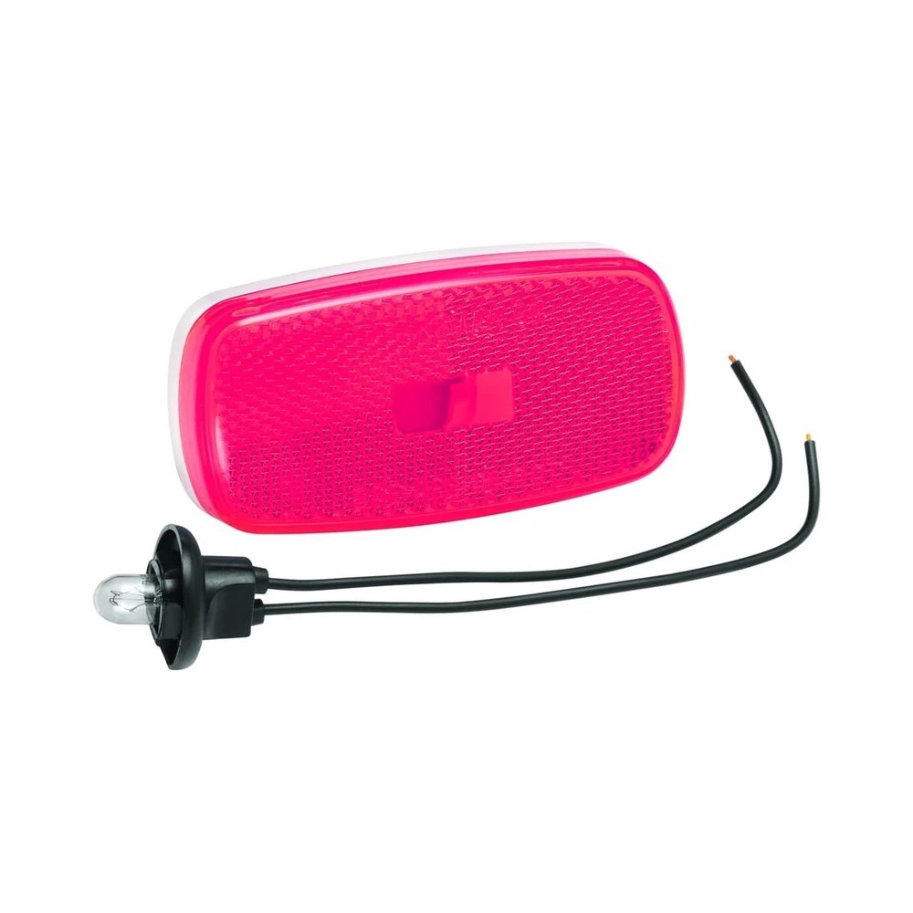 34-59-001 (BARGMAN) LUMIÈRE DE GABARIT ROUGE 59 AVEC BASE BLANCHE