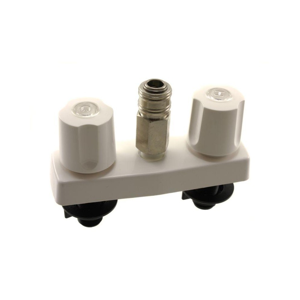 PF213247 (VALTERRA) DOUCHE EXTÉRIEURE BLANCHE, ENTRAXE DE 4 PO
