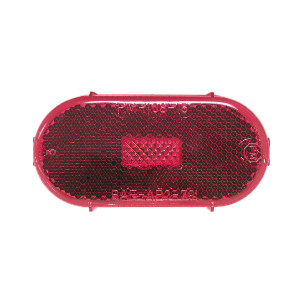 V128R (PETERSON) FEU DE POSITION ET MARQUEUR LATÉRAL ROUGE OVALE AVEC RÉFLECTEUR