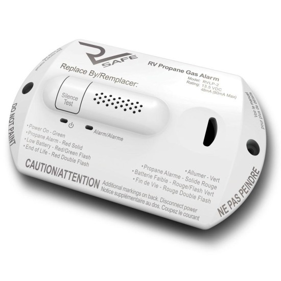 RVLP-2W (RVSAFE) DÉTECTEUR DE PROPANE 12 V BLANC POUR VR