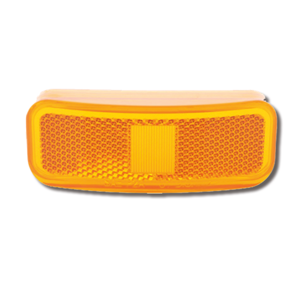 A44ABP (OPTRONICS) LENTILLE AMBRE DE FEU DE POSITION LATÉRAL OVAL