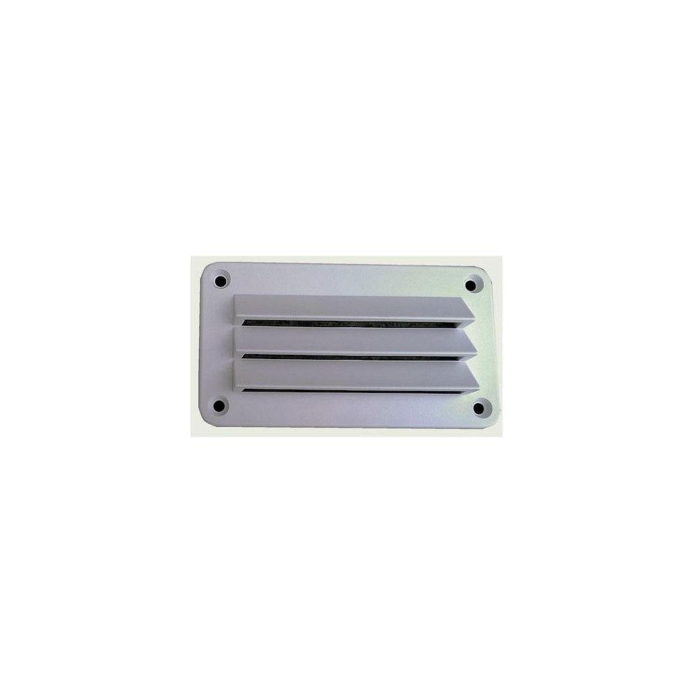 DV35W (HENG'S) ÉVENT MURAL RECTANGULAIRE BLANC 3 PO X 5 PO POUR VR