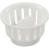 95045 (JR PRODUCTS) PANIER-CRÉPINE DE REMPLACEMENT POUR ÉVIER, BLANC