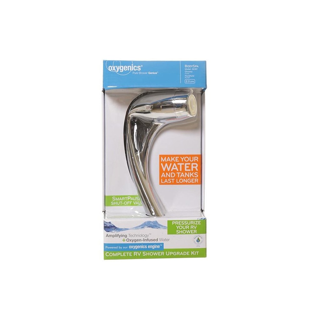 26188 (OXYGENICS) TÊTE DE DOUCHE À MAIN BODYSPA, CHROME, AVEC BOYAU 60 PO