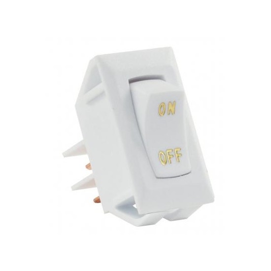 12585 (JR PRODUCTS) INTERRUPTEUR MARCHE/ARRÊT BLANC 12 V