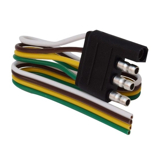 A10-4401 (VALTERRA) CONNECTEUR DE REMORQUE PLAT À 4 VOIES, FIL DE 12 PO
