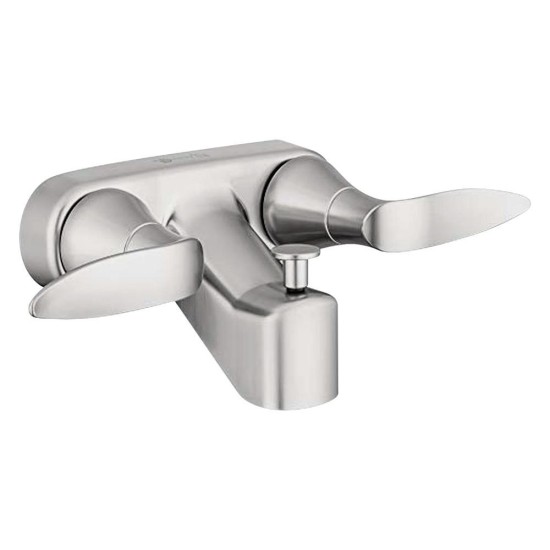 (DURA) ROBINET DE BAIN, 4PO, NICKEL SATIN BROSSE