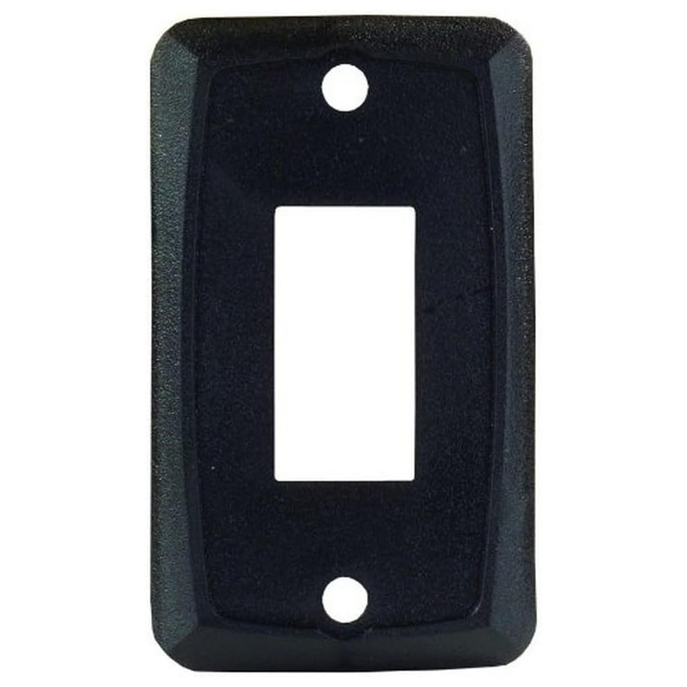 12855 (JR PRODUCTS) PLAQUE MURALE POUR INTERRUPTEUR SIMPLE, NOIRE